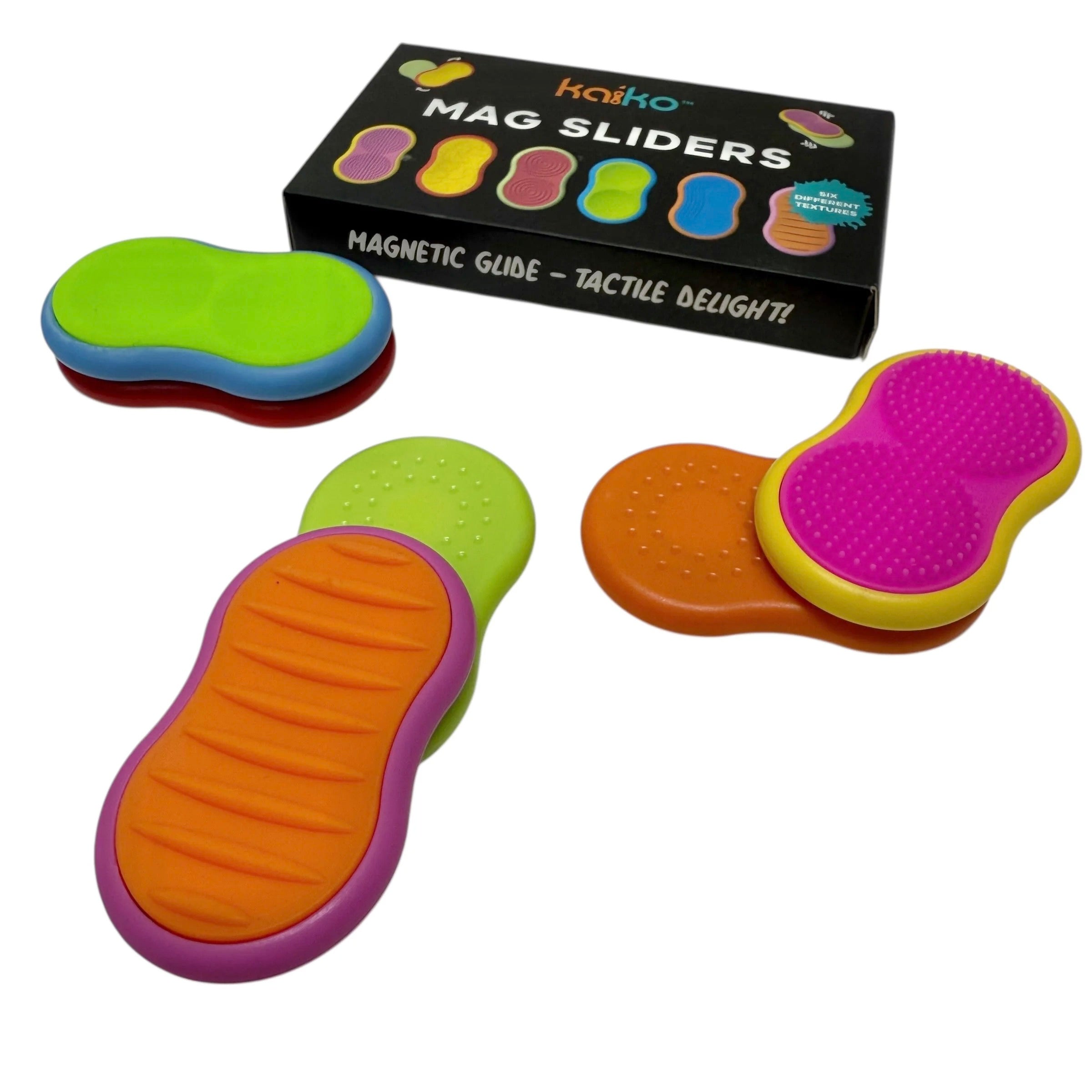 Mag Sliders - Six Interchangeable Magnetic Textured Pad Fidgets | Your ...
