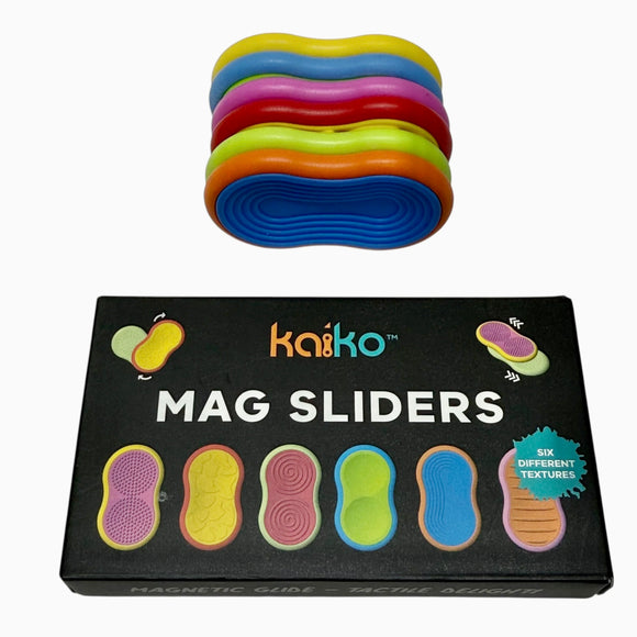 Mag Sliders - Six Interchangeable Magnetic Textured Pad Fidgets