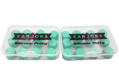 Earjobs Silicone Putty Ear Plugs (6 pairs w Carry Case) - Your Capability Store