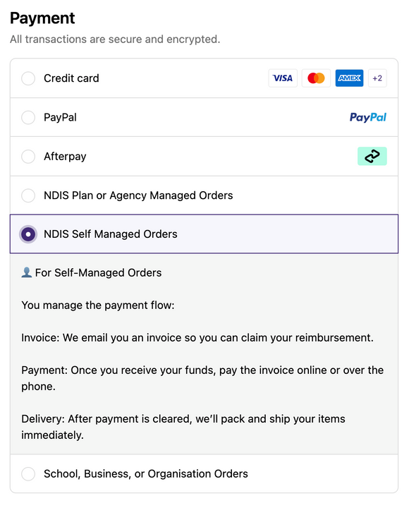 Ndis self managed