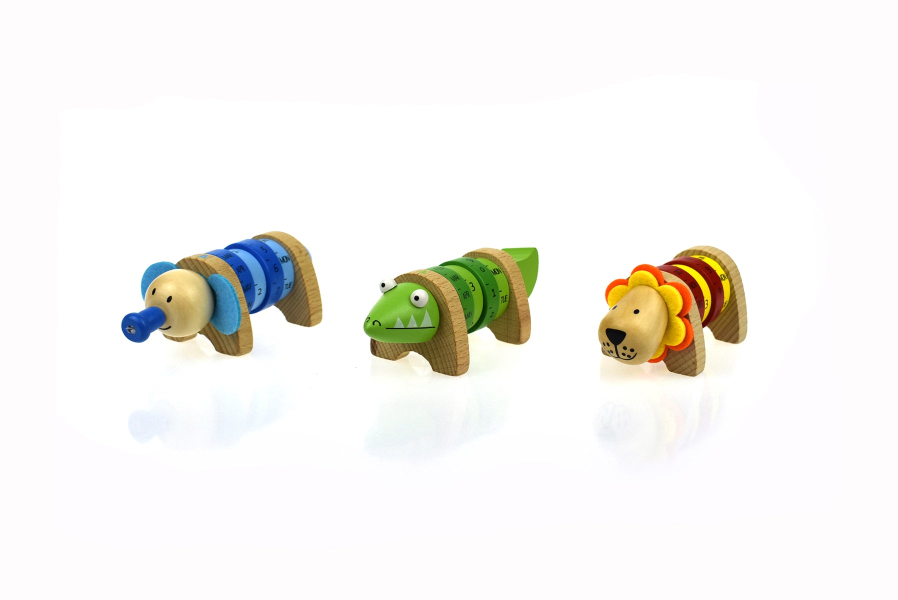 Wooden Perpetual Calendar - Jungle Animals - Your Capability Store