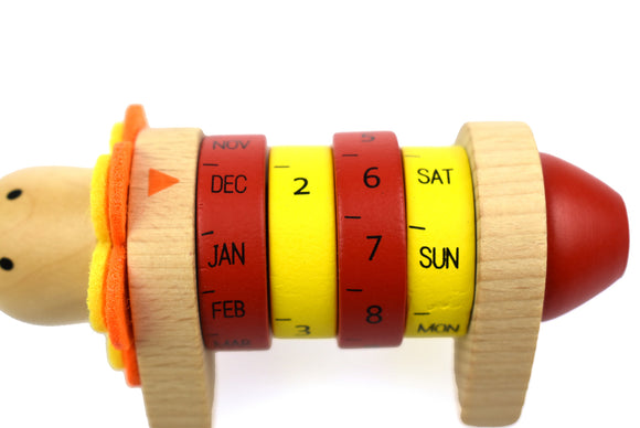 Wooden Perpetual Calendar - Jungle Animals - Your Capability Store