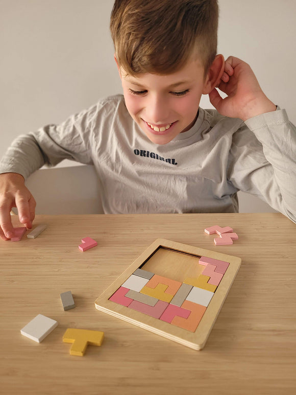 Wooden Hexagon & Pentomino Brainteaser Puzzle - Your Capability Store