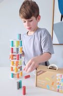 Wooden Pisa Tower Balancing Game