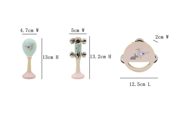 Sea Wooden 3pcs Music Set - Your Capability Store