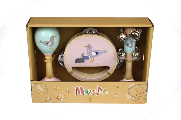 Sea Wooden 3pcs Music Set