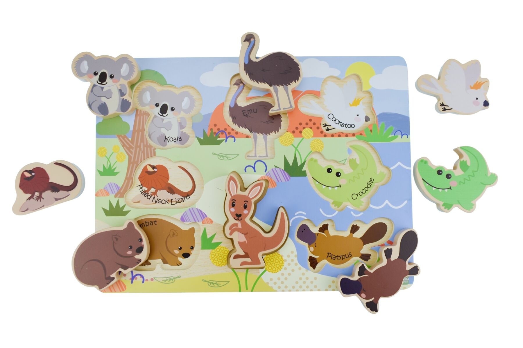 Wooden Chunky Puzzle - Australian Animals - 0