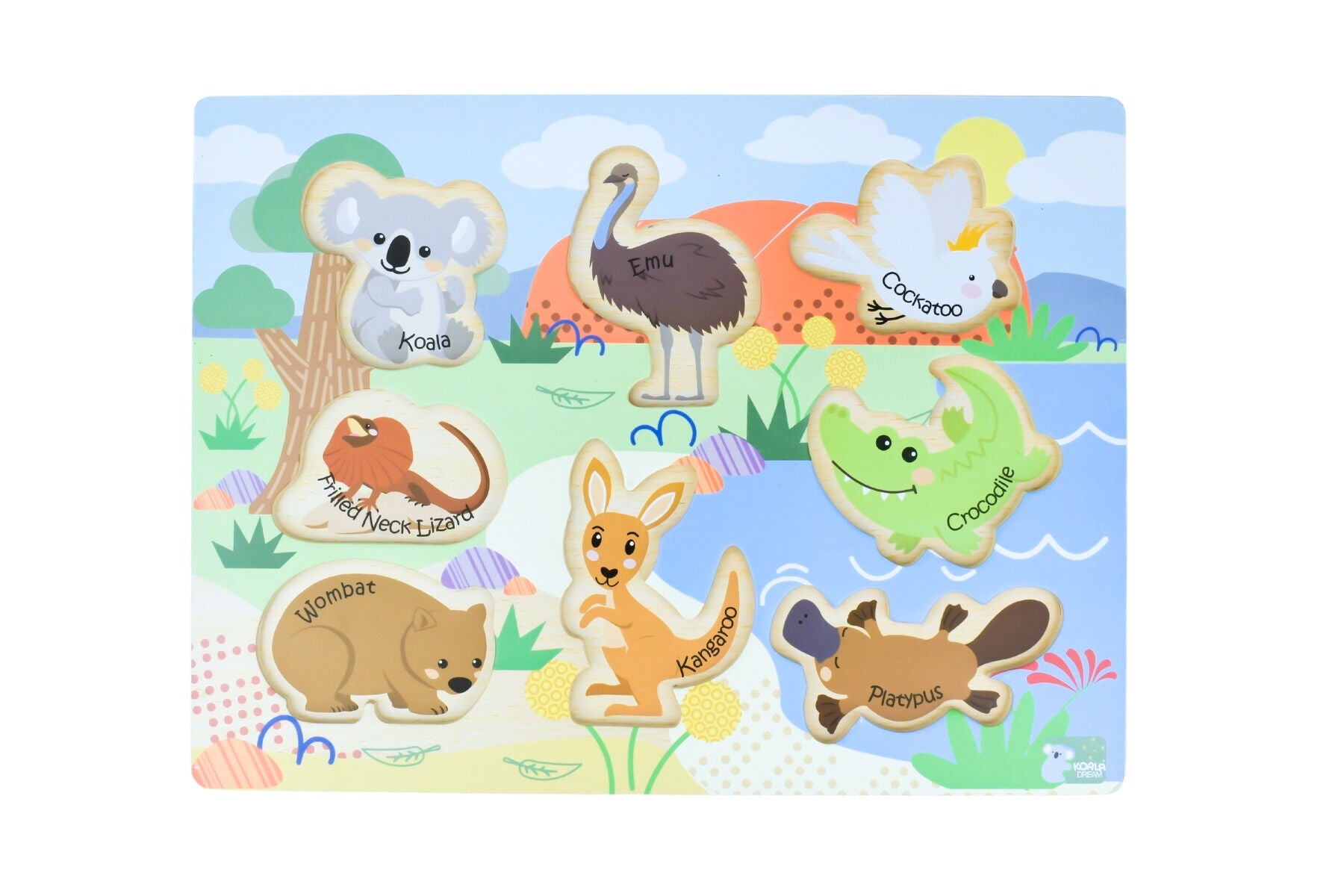 Wooden Chunky Puzzle - Australian Animals