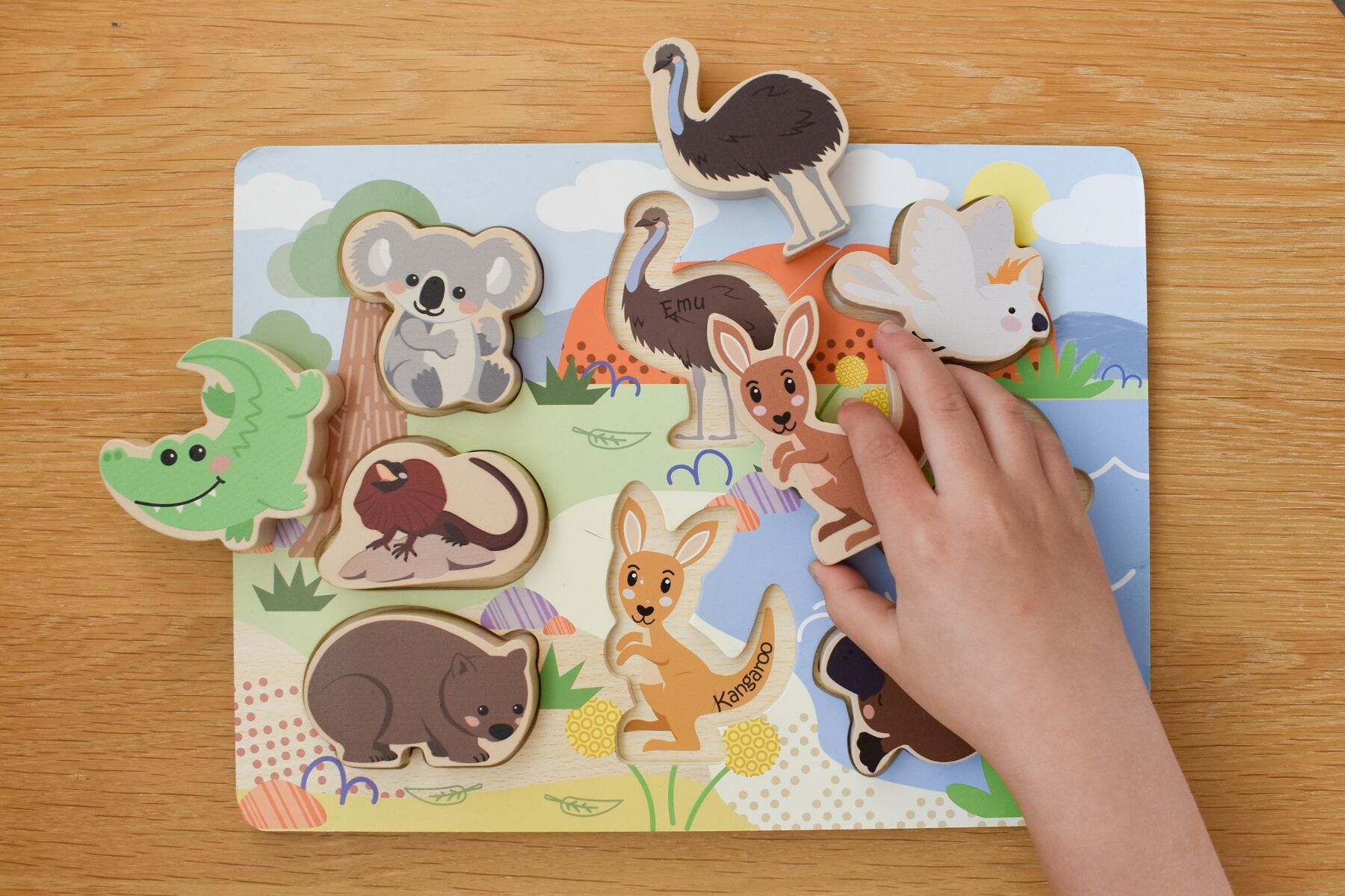 Wooden Chunky Puzzle - Australian Animals