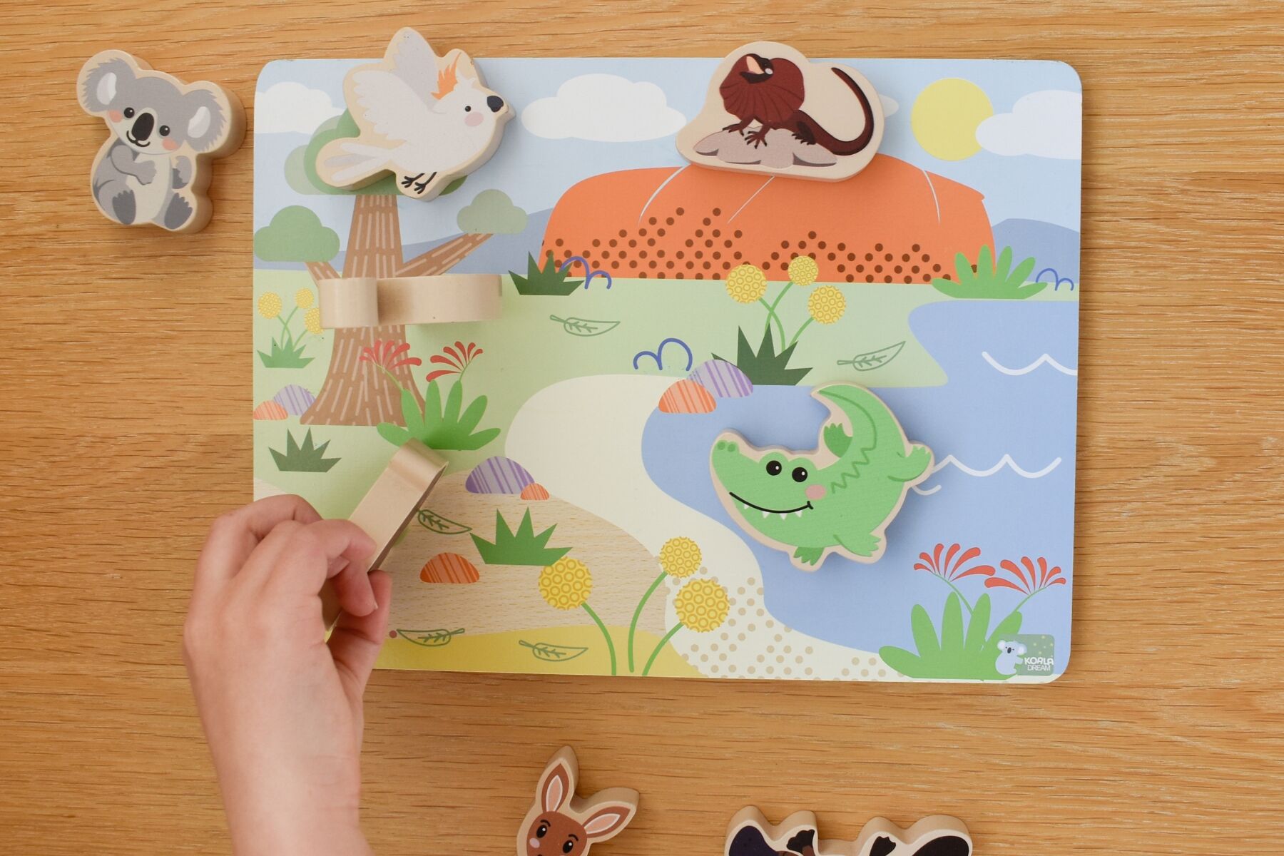 Wooden Chunky Puzzle - Australian Animals
