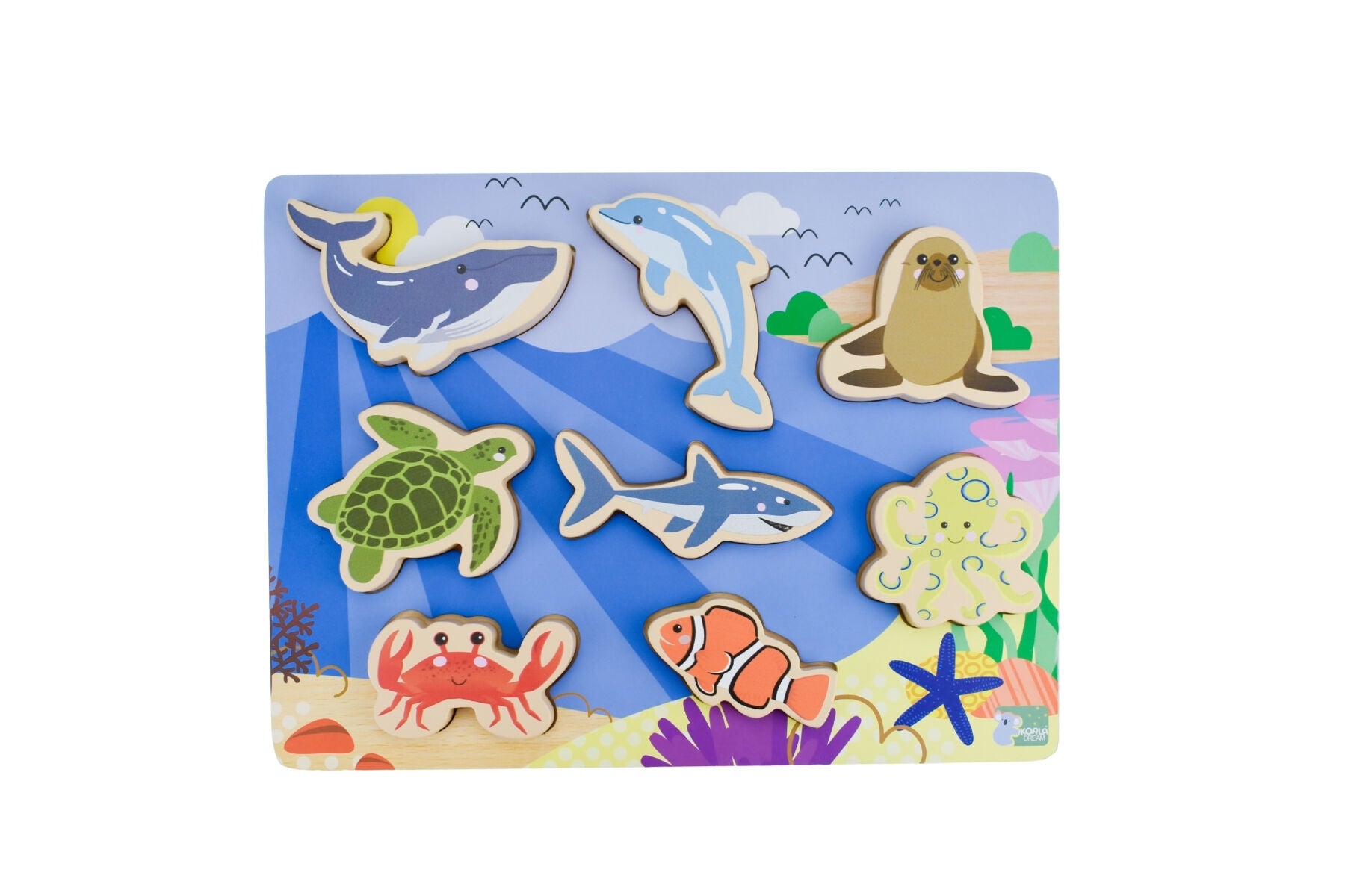 Wooden Chunky Puzzle - Sea Animals