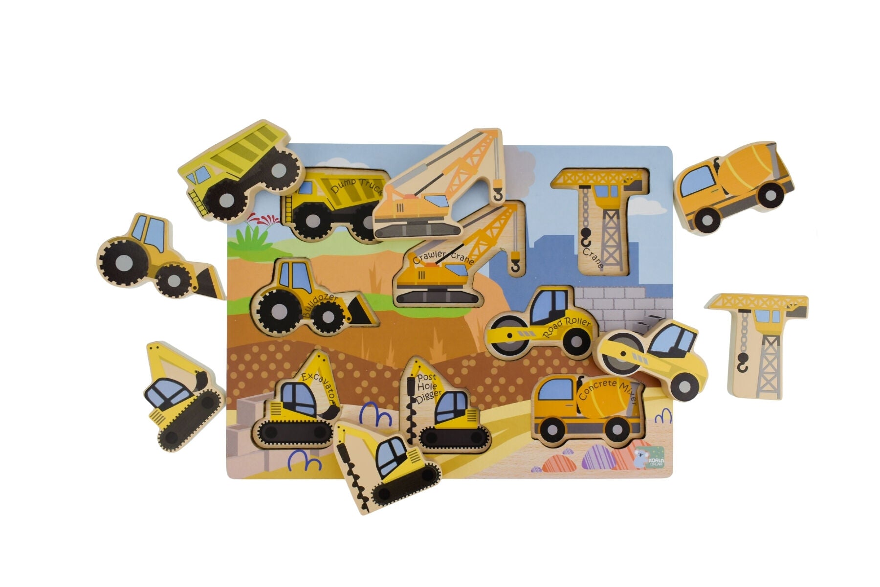 Wooden Chunky Puzzle - Vehicles - 0