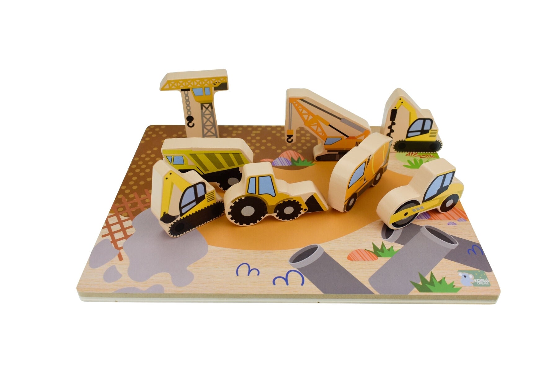 Wooden Chunky Puzzle - Vehicles