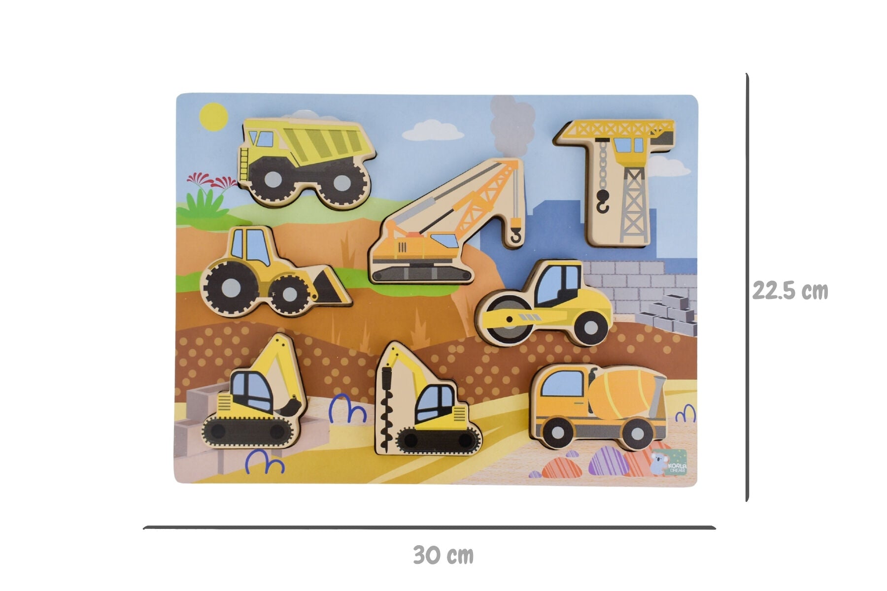 Wooden Chunky Puzzle - Vehicles