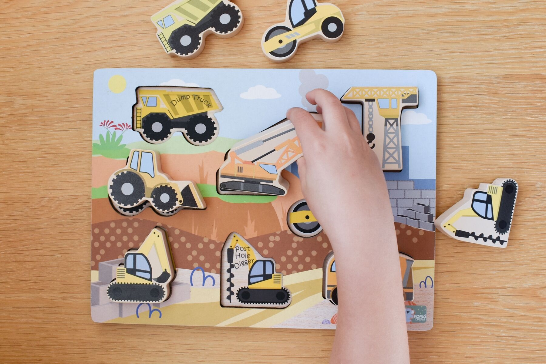 Wooden Chunky Puzzle - Vehicles