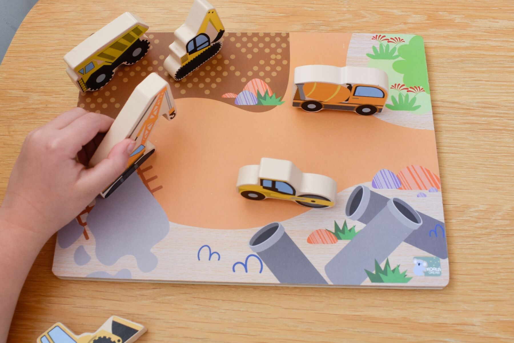 Wooden Chunky Puzzle - Vehicles
