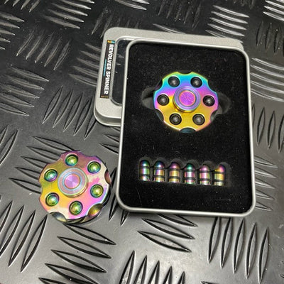 REVOLVER Spinner Fidget - Oil Slick Metal - Your Capability Store