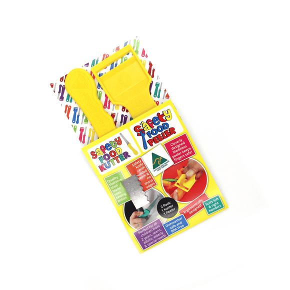 Safety Food Kutter (lg) & Safety Food Peeler - Twin Pack - Your Capability Store