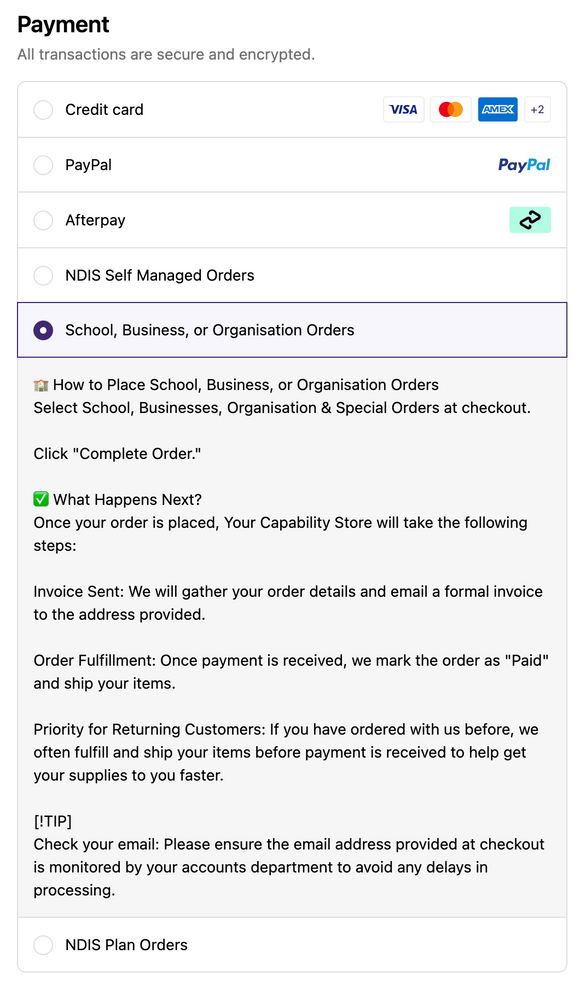 School orders final
