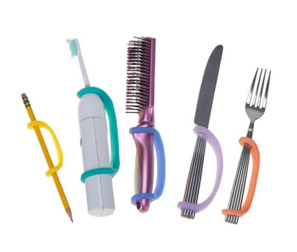 EazyHold Youth to Adult 5 Pack - Universal Cuff, Silicone Adaptive Grip Aid - Your Capability Store