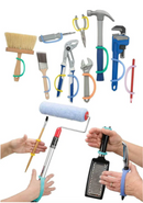 EazyHold Therapist/Teacher 7 Pack - Universal Cuff, Silicone Adaptive Grip Aid - Your Capability Store