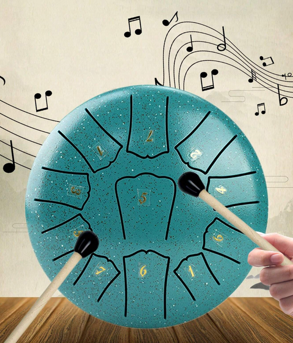 Steel Tongue Drum 6-Inch 11-Tone - Your Capability Store