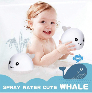 Spraying Baby Whale