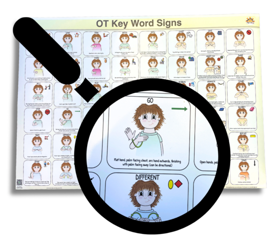Paediatric OT Key Word Signs Poster - Your Capability Store