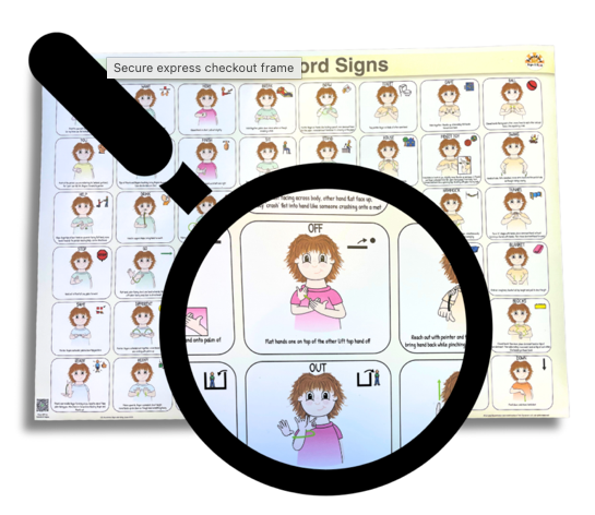 Paediatric OT Key Word Signs Poster - Your Capability Store