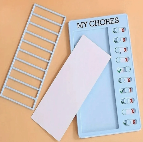 Additional Blank Inserts for My Chores Hanging Checklist - 5 pack