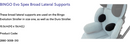 BINGO Lateral Supports - Your Capability Store