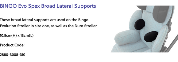 BINGO Lateral Supports - Your Capability Store