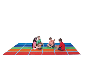 Fun Colour Blocks Rug - 30 Squares - Your Capability Store