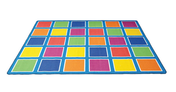 Colour Squares Placement Rug - 30 Squares - Your Capability Store