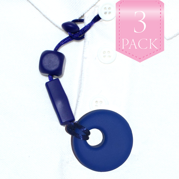 Shirt Saver Sensory Chew - Circle Button Hole - 3 pack - Your Capability Store