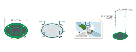 gobaplay Round Saucer (Tree) Swing - Swing Only - Your Capability Store