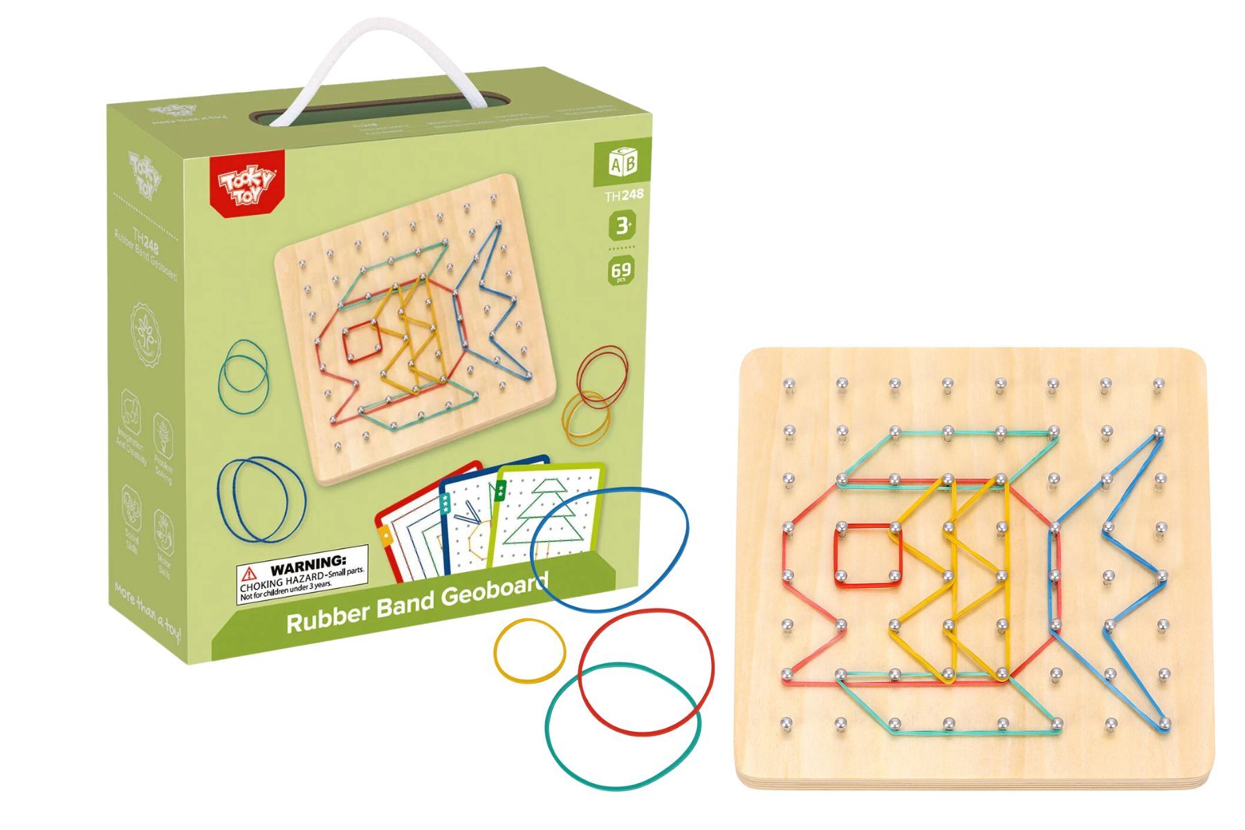 Creative Rubber Band Geoboard Pattern Puzzle Game