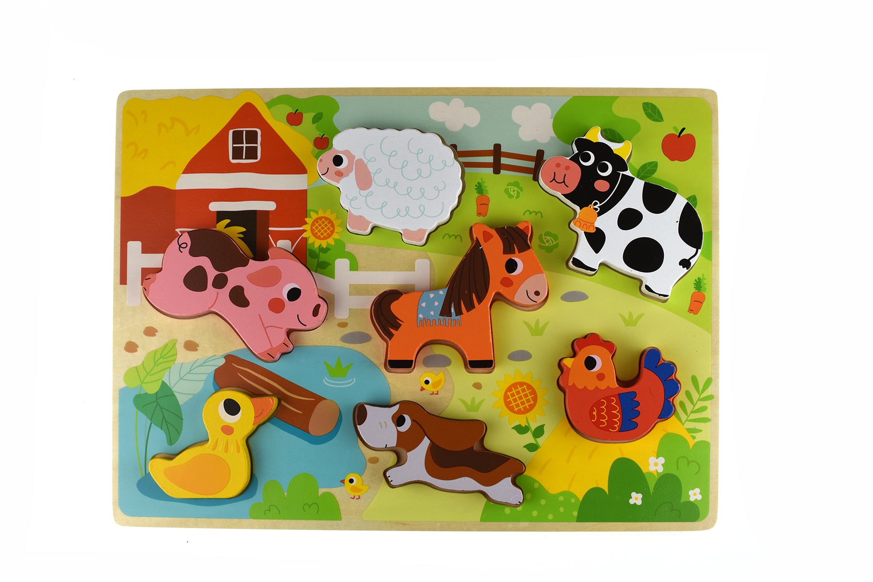 Wooden Chunky Puzzle - Farm - 0
