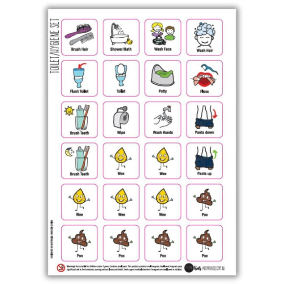 Toilet / Hygiene Magnet Set - Your Capability Store