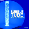 Bubble Tube Column Water Feature 150cm High with Sofa Podium