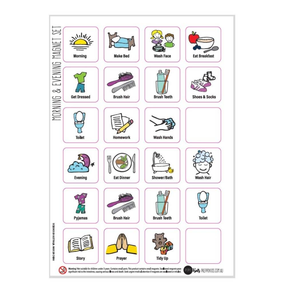Morning & Evening Routine Set (A4) - Your Capability Store