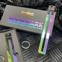 Metal Bookmark with Fidget Hook & Reading Guide in Oil Slick - Kaiko exclusive