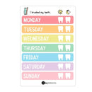 Toothbrush Chart (NEW removeable material) - Your Capability Store