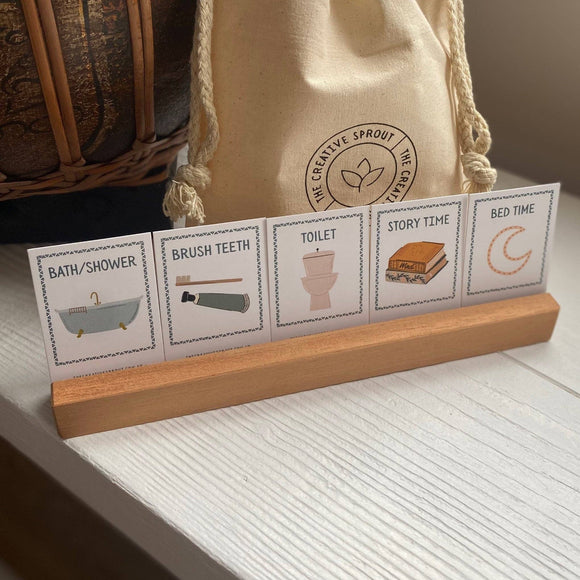 72 Daily Routine Cards & Display Stand - Daily Visual Cues - Your Capability Store