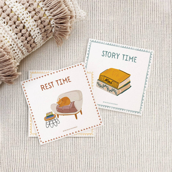 72 Daily Routine Cards - Visual Aids for Home, School & More - Your Capability Store