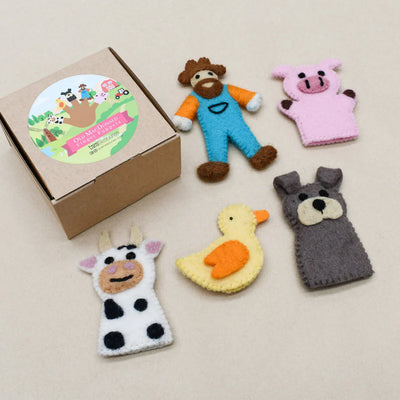 Old MacDonald Farm Animals, Finger Puppet Set - Your Capability Store