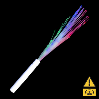 Fibre Optic Flashing Rainbow Wand