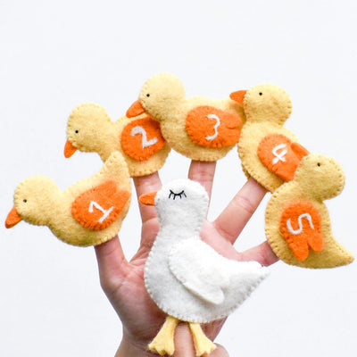 Five Little Ducks, Finger Puppet Set - Your Capability Store