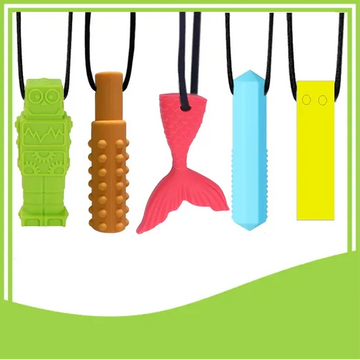 Silicone Chewable Necklace Set of 5 - Your Capability Store