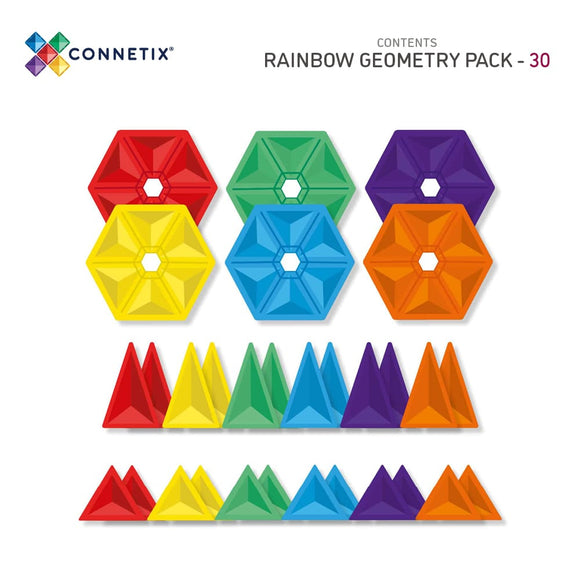 Rainbow Geometry Pack 30 pc - Your Capability Store